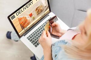 Food Delivery Fast Food Unhealthy Obesity Concept photo