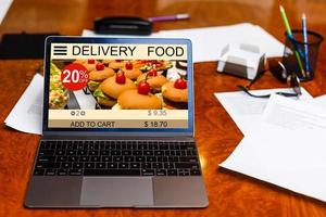 concepto de obesidad de comida rápida de entrega de alimentos