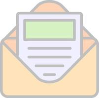 E Newsletter Vector Icon Design