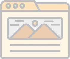 Landing Page Vector Icon Design