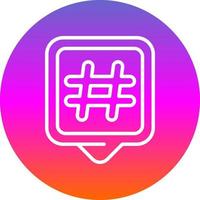 Hashtags Vector Icon Design