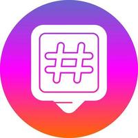 Hashtags Vector Icon Design