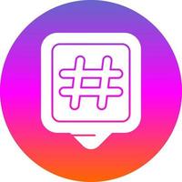 Hashtags Vector Icon Design