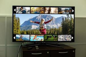 Big screen television video on demand photo