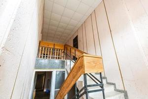 old staircase in an old house photo