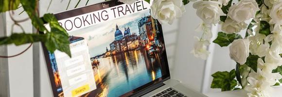 Woman Travel Planning Schedule Booking Online Concept photo