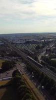 vista aérea da cidade em estilo vertical e retrato video