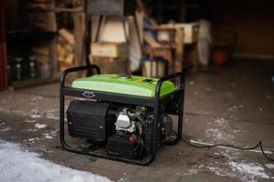 Gasoline portable generator. Mobile backup standby Generator. photo