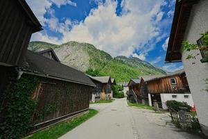 Old houses in Hallstatt, Austria. photo