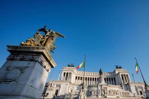 Vittorio or Victor Emanuele II National Monument at Piazza Venezia, Rome, Italy. Vittoriano or Altare della Patria, Altar of the Fatherland. photo