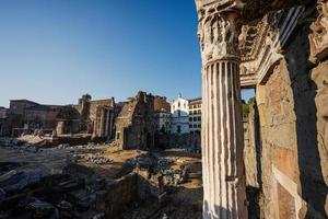 foro de augusto en roma, italia. foto