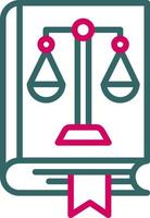 Law Book Vector Icon