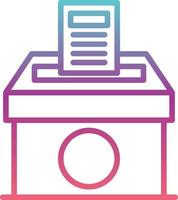 icono de vector de papel de votación