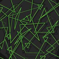 abstrack green triangles background with shadows photo