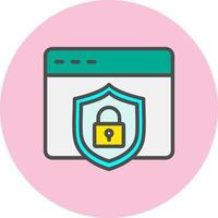 Web Security Vector Icon
