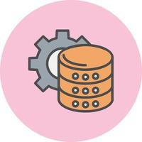 icono de vector de gestión de datos