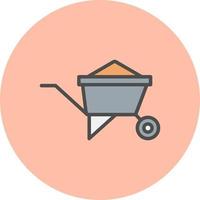 Wheelbarrow Vector Icon