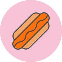 Hot Dog Vector Icon