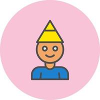 icono de vector de niño de cumpleaños