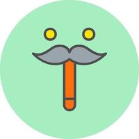 icono de vector de bigote