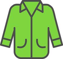 icono de vector de chaqueta