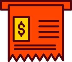 Receipt Vector Icon