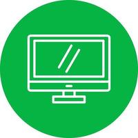 icono de vector de pantalla de monitor