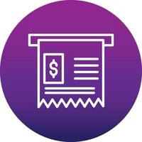 Receipt Vector Icon