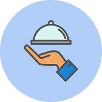 icono de vector de comida de restaurante