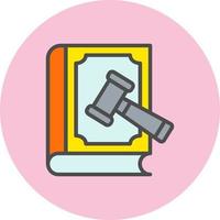 Law Book Vector Icon