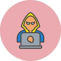 icono de vector de hacker