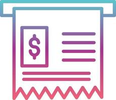 Receipt Vector Icon