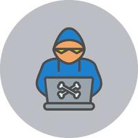 icono de vector de hacker