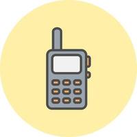 icono de vector de walkie-talkie