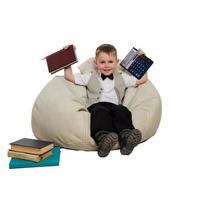 cheerful elegant schoolboy in studio photo