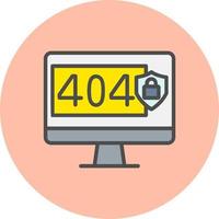 404 Error Vector Icon