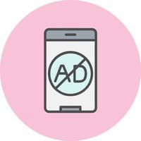 Ad Blocker Vector Icon