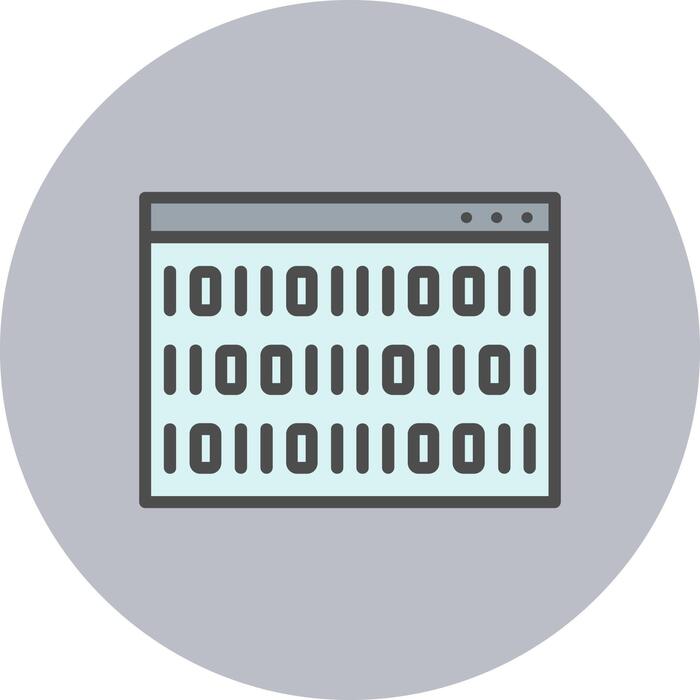 Binary Code Icon Vector Art, Icons, and Graphics for Free Download