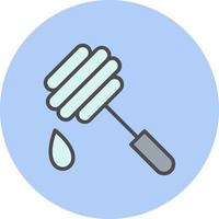 Honey Dipper Vector Icon