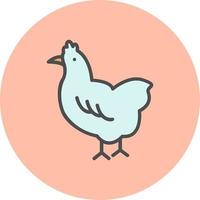 icono de vector de pollo