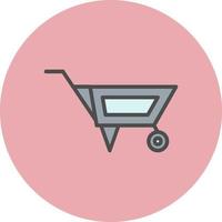 Wheelbarrow Vector Icon