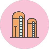 icono de vector de silo