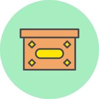 icono de vector de caja