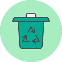 icono de vector de reciclaje