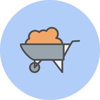 Wheelbarrow Vector Icon