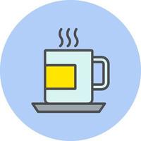 icono de vector de taza de té