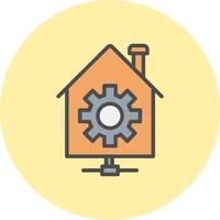 icono de vector de automatización del hogar