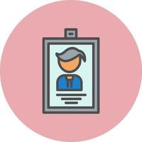 Identification Card Vector Icon