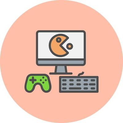 Gaming Setup Vector Icon