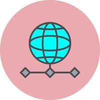 World Grid Vector Icon